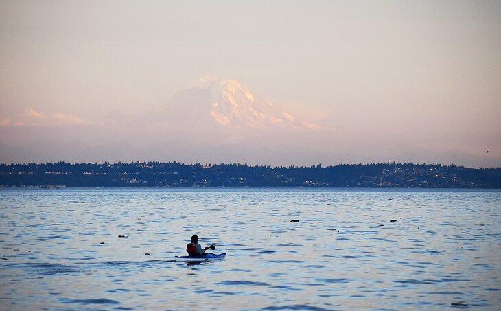 Vista desde la Playa de Bainbridge Park