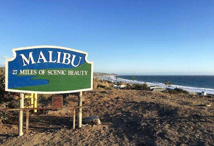 Blick auf Malibu, kommend von Oxnard