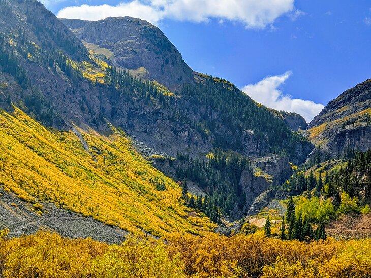 Paysage le long de la San Juan Skyway en automne