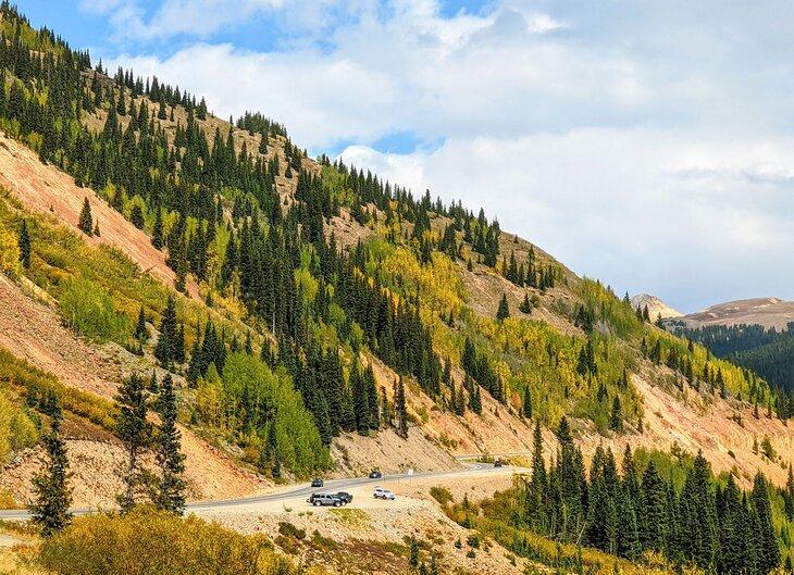 Un arrêt le long de la Million Dollar Highway