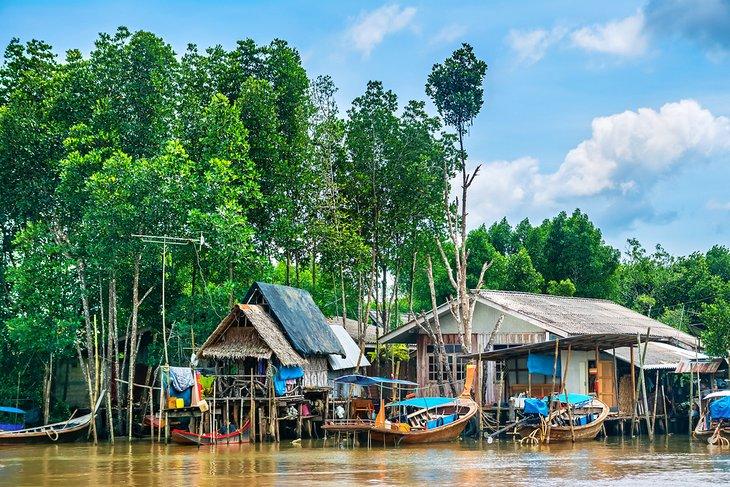 Casas tradicionales en Koh Klang