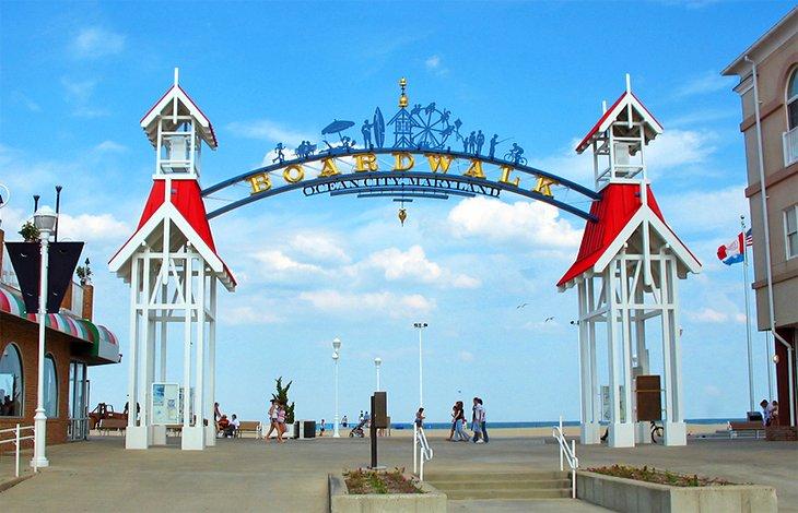 Entrada del Boardwalk de Ocean City