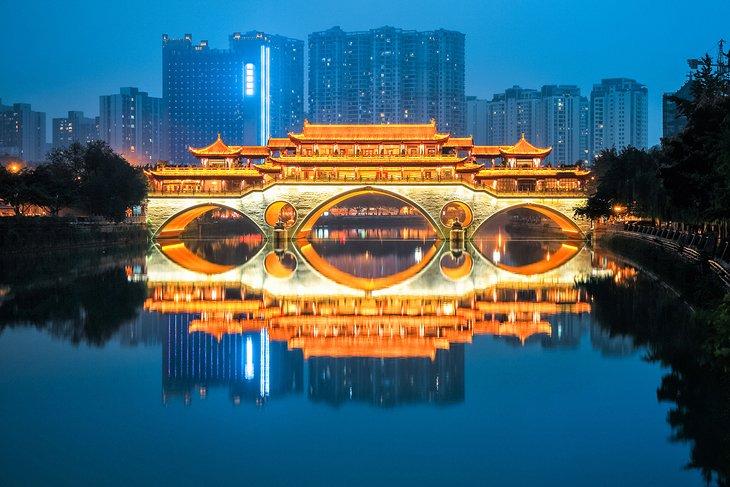 Pont Anshun à Chengdu