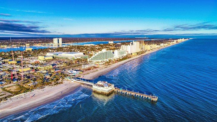 Vista aérea de Daytona Beach, Florida