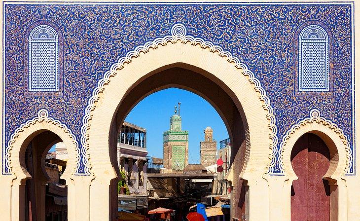 Das Blaue Tor in Fes, Marokko