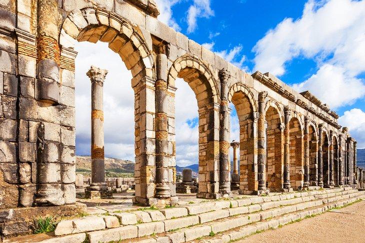 Ruines romaines de Volubilis près de Meknès