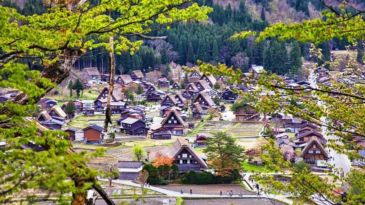 Ogimachi Dorf, das größte Dorf in Shirakawa-go, Takayama