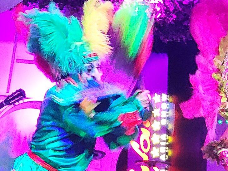 Una representación de un bailarín en un espectáculo de Rafain