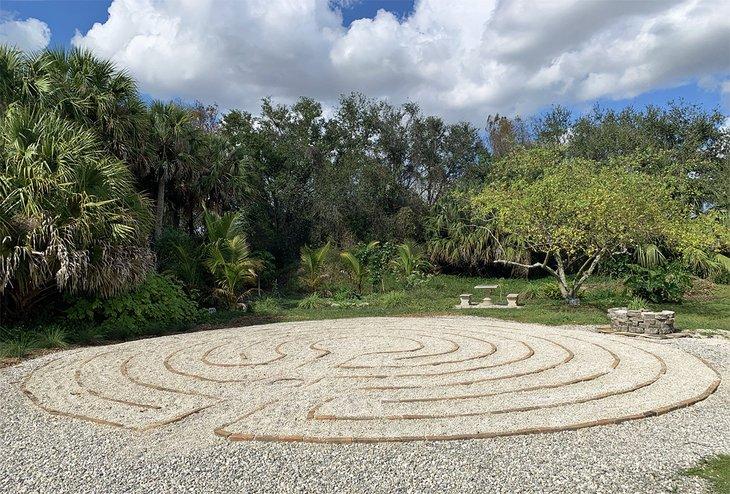 Das Labyrinth im Helena Ramsay Memorial Garden