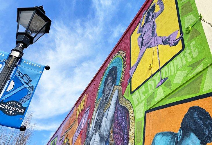 James Brown Mural in Augsburg
