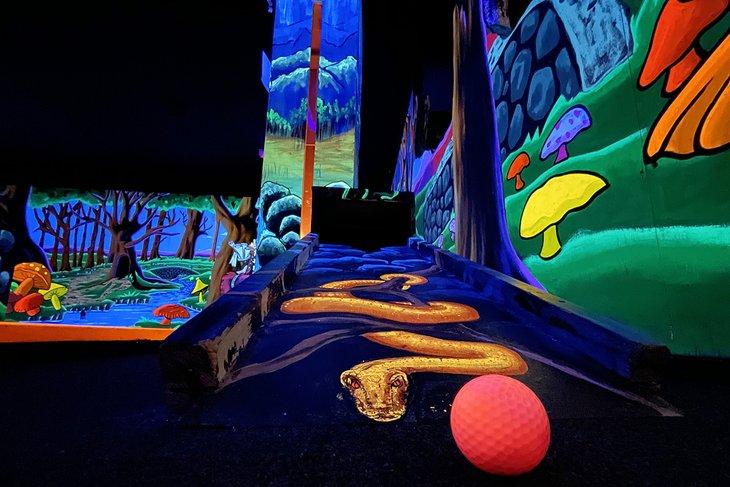 D & D Blacklight Mini Golf