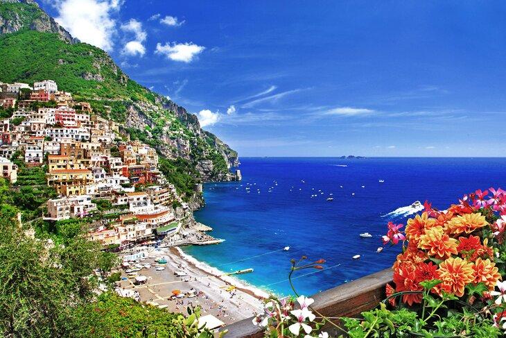 Blick über Positano