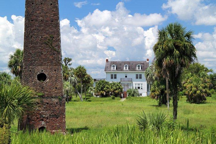 Plantation Pierce Butler sur l'île Butler à Darien, Géorgie