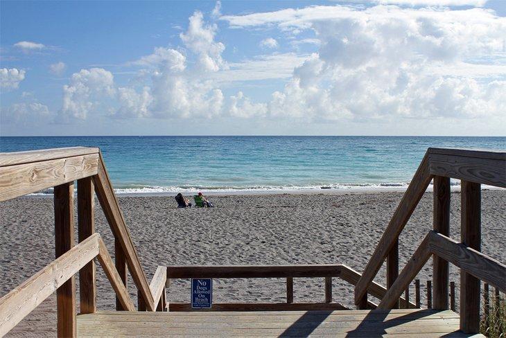 Der Strand im Jupiter Beach Park