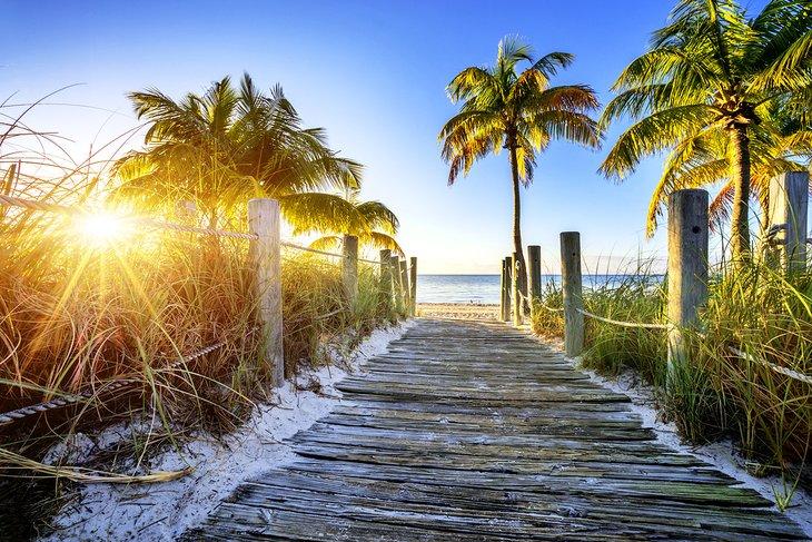 Weg zum Strand in Key West