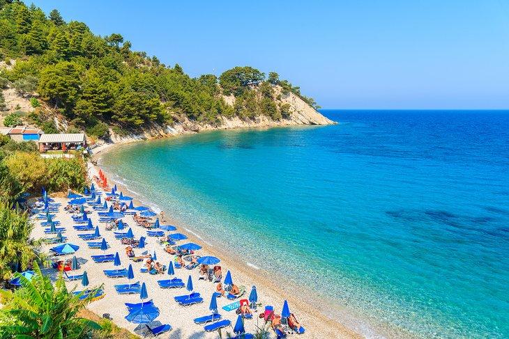 Playa Lemonakia en la Isla de Samos