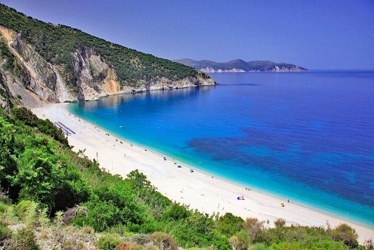 Playa Myrtos en la Isla de Cefalonia