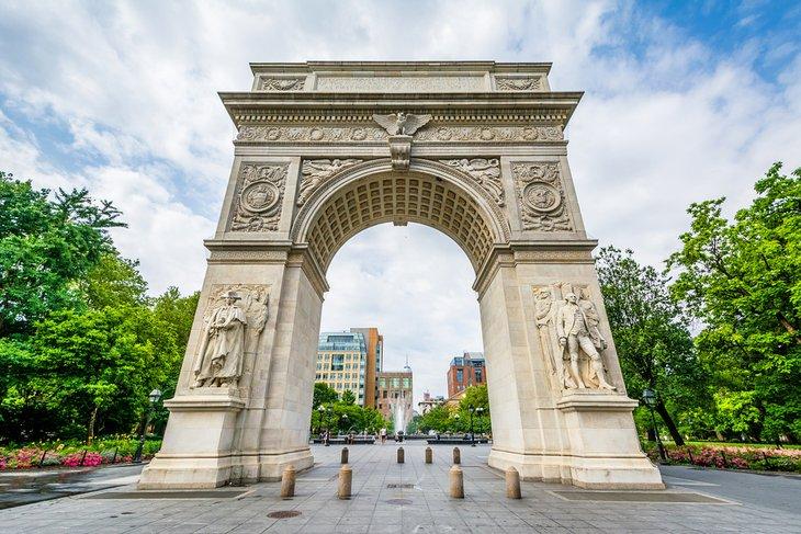 El arco en Washington Square Park