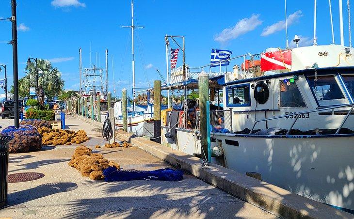 Quais à éponges à Tarpon Springs