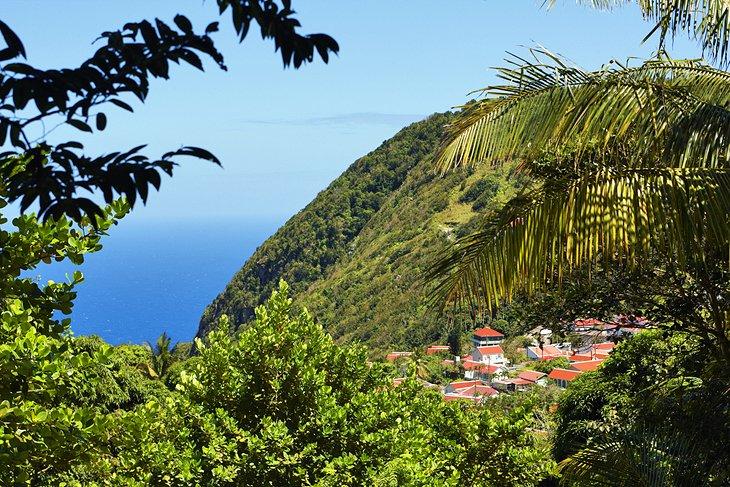 Sendero en Mount Scenery, Saba