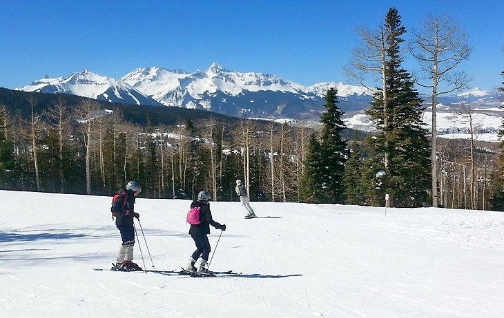 Esquiadores en Telluride Ski Resort