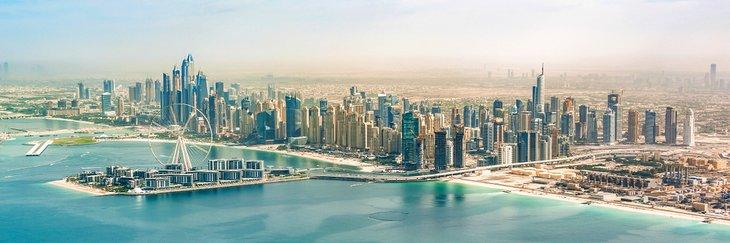 Vue aérienne de Dubaï
