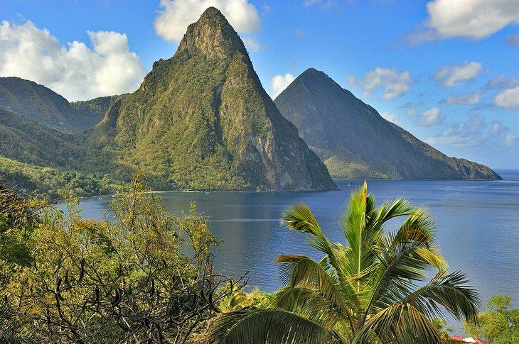 Les Pitons à Saint-Lucie