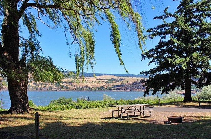 Emplacement de camping à Memaloose State Park