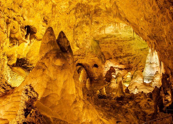 Formations dans les Cavernes de Carlsbad