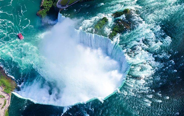 Vista aérea de las Cataratas del Niágara