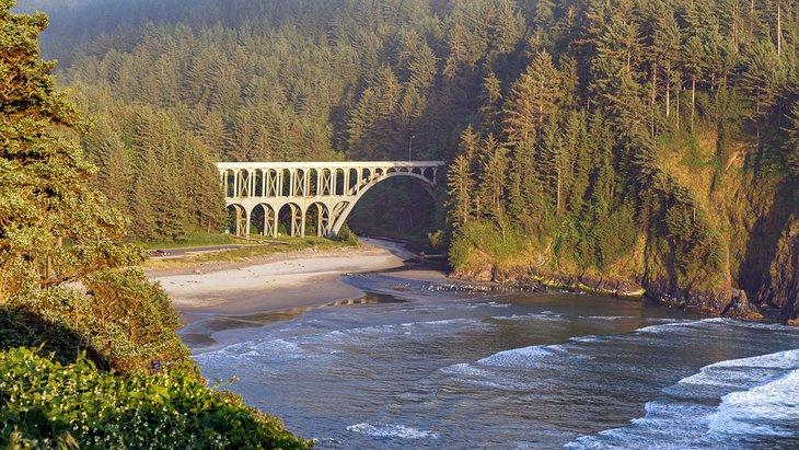 Puente Ben Jones en el Otter Crest Loop