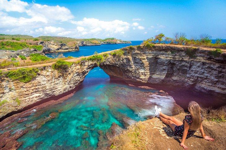 Plage Cassée sur Nusa Lembongan