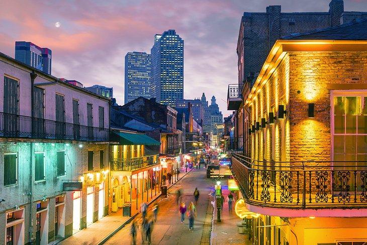New Orleans in der Dämmerung