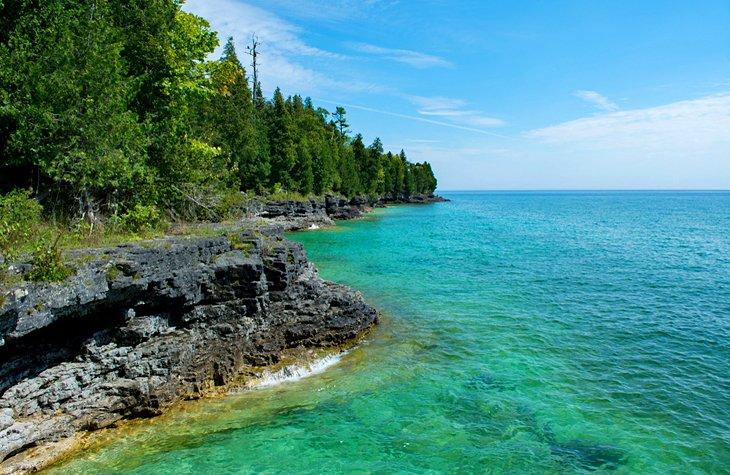 Kristallklares Wasser in Door County, Wisconsin