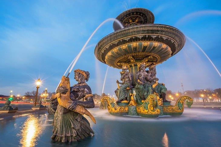 Brunnen auf der Place de la Concorde