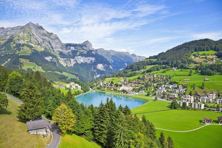 Vista sobre el pueblo de Engelberg