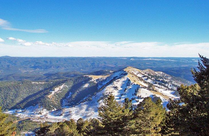 Blick über das Skigebiet Ski Apache