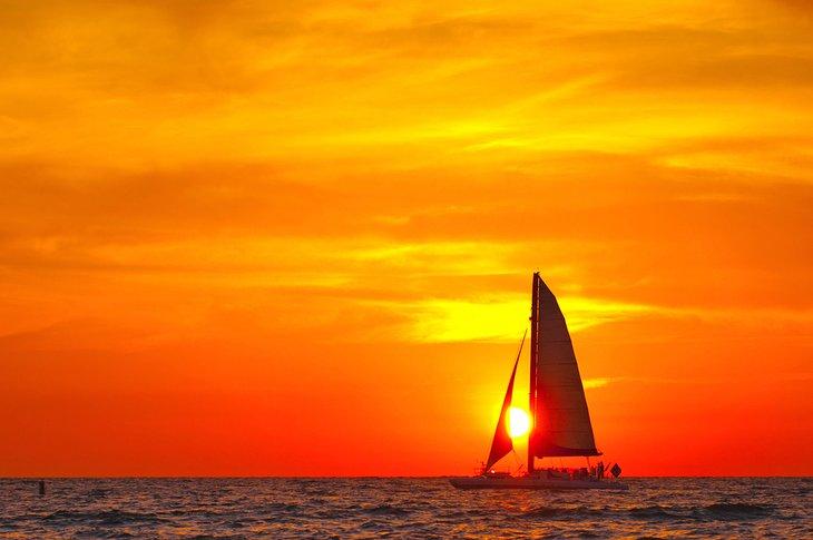 Sonnenuntergangs-Kreuzfahrt vor Clearwater Beach