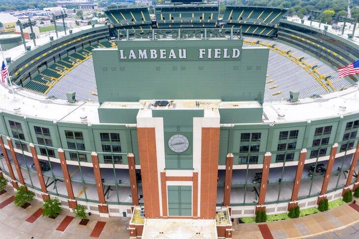 Vista aérea de Lambeau Field