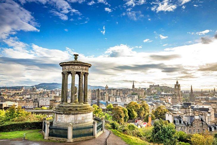 Blick auf Edinburgh vom Calton Hill