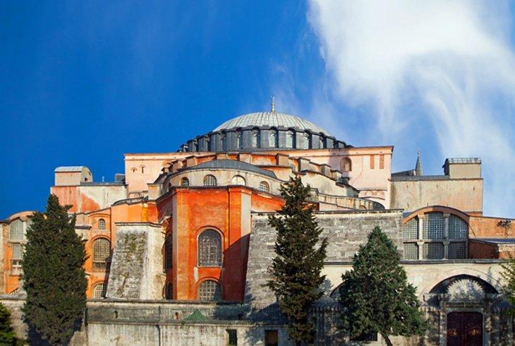 Vista trasera de Hagia Sophia