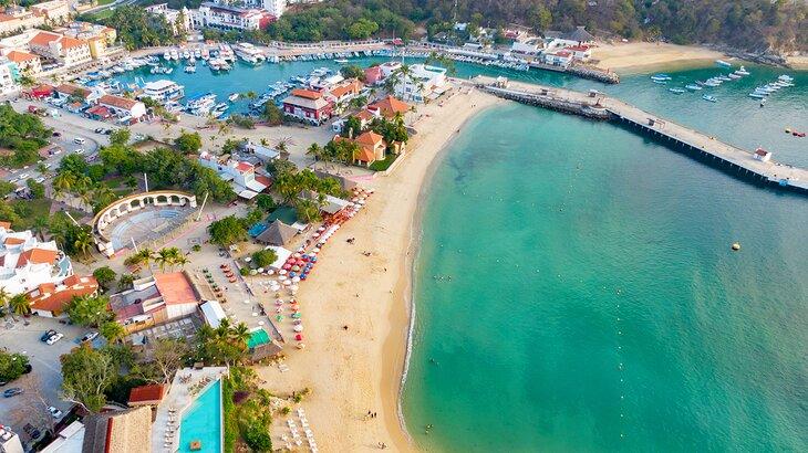 Vista aérea de Huatulco