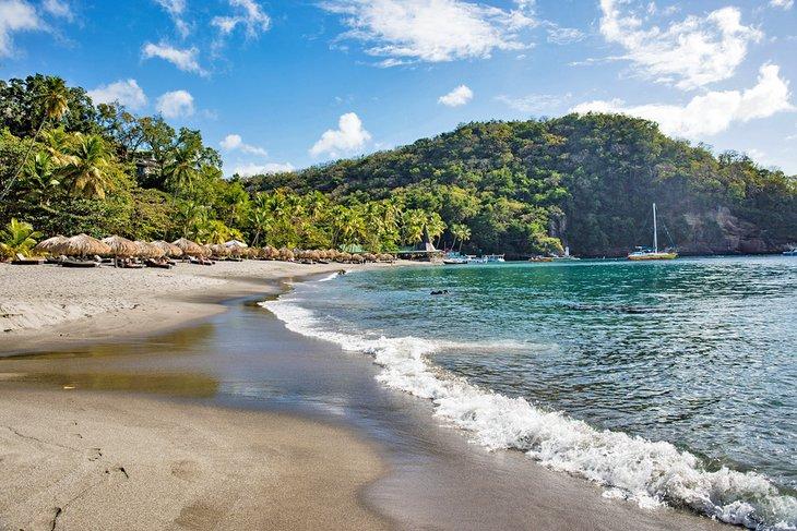 Plage d'Anse Chastanet, Sainte-Lucie