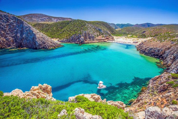 Plage de Cala Domestica, Sardaigne