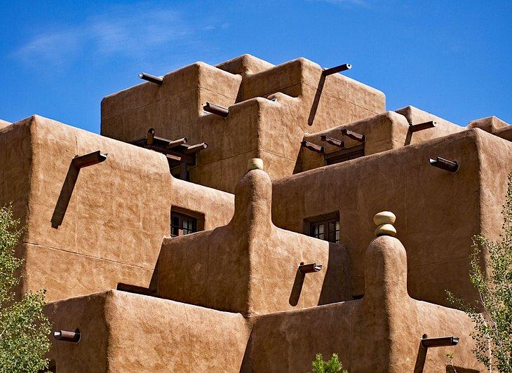 Adobe-Gebäude in Santa Fe