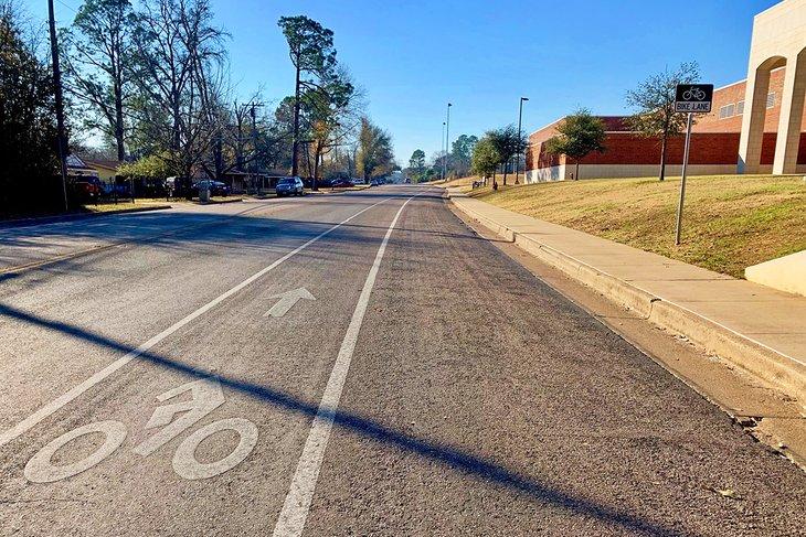 Fahrradweg in Tyler