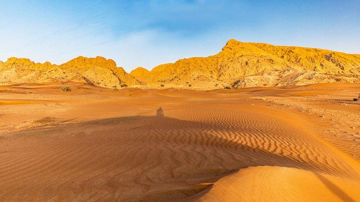 Escenarios del desierto que rodean el Sitio Arqueológico de Mleiha