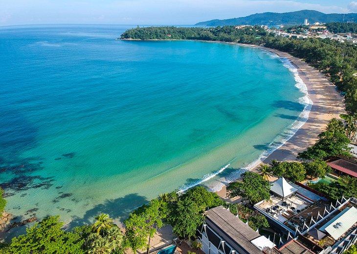 Vista aérea de la playa Kata