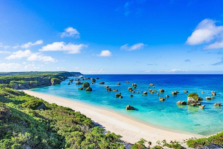 Belle plage d'Okinawa