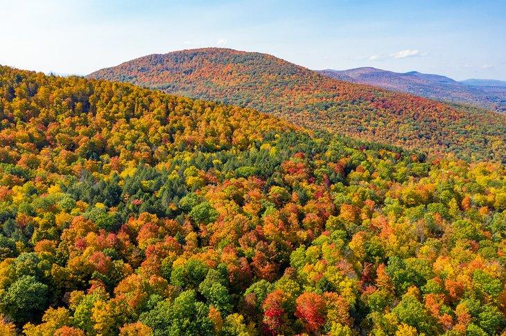 Colores de otoño en Catskill Park